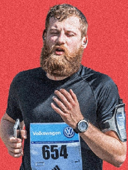 ǘodní obrázek run-czech, Běžec s pořadovým číslem 654 